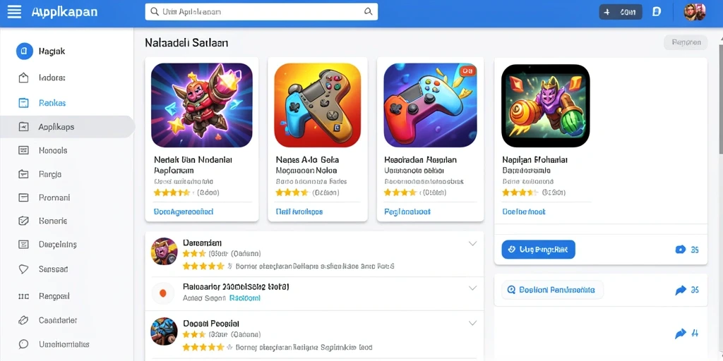 Tampilan menu utama yang menarik dan user-friendly.