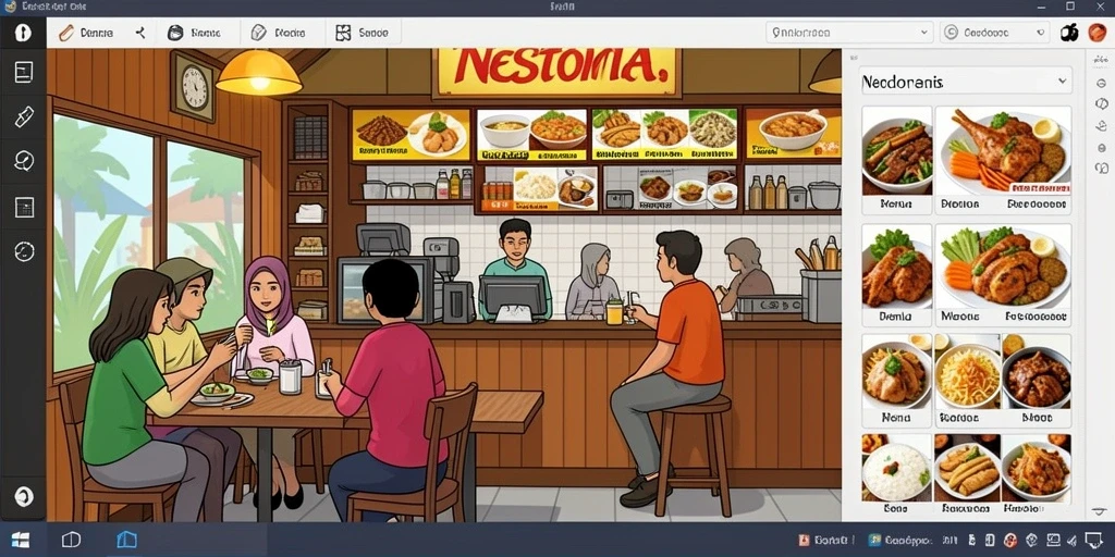 Tampilan grafis yang menakjubkan dalam permainan.