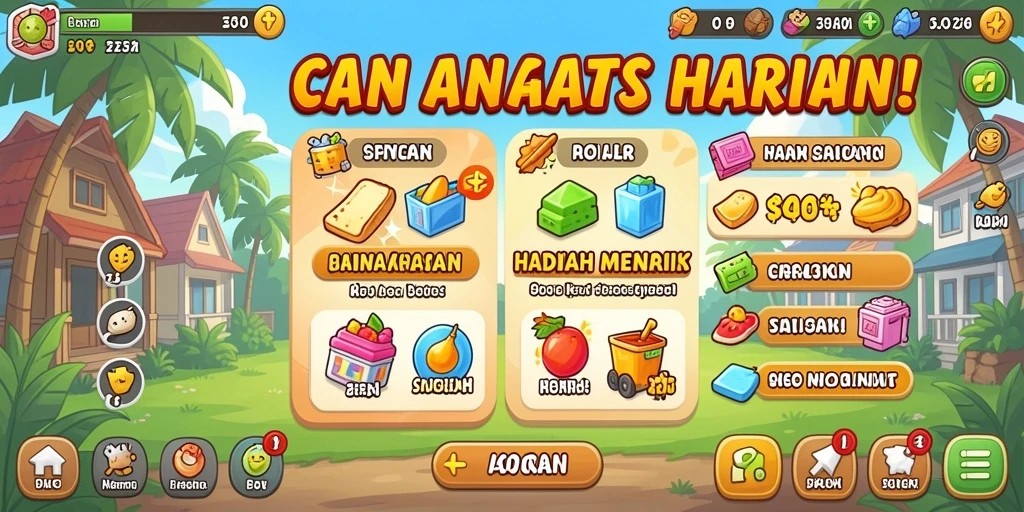Tampilan utama game TANGANDEWA yang menarik.